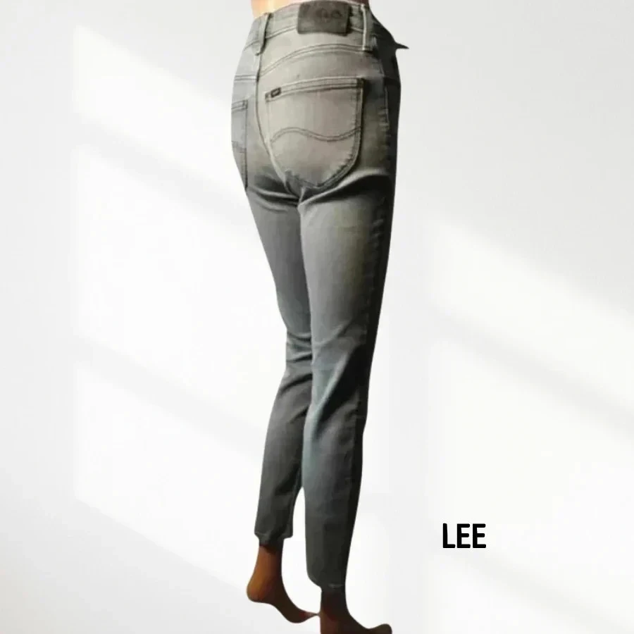 Jean Lee Premium - Coupe Slim Crop taille basse stretch